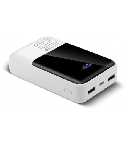 Powerbank everActive Energy Bank EB-20Q 20000 mAh 22,5 W 2x USB-A USB-C biały