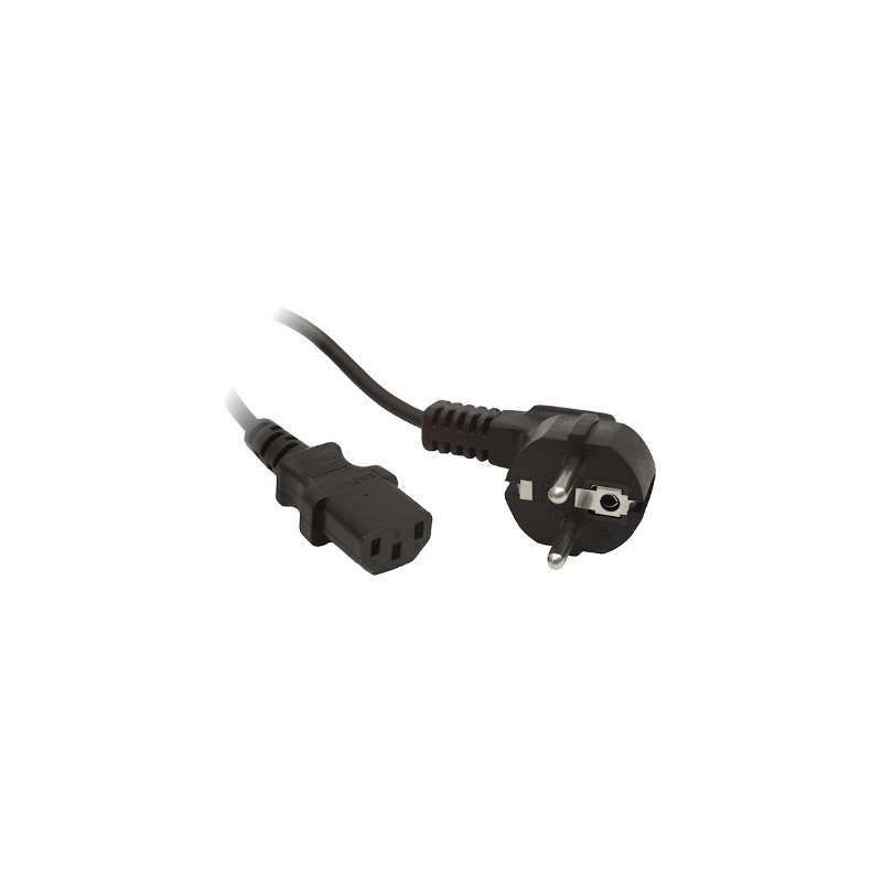 KABEL ZASILAJĄCY CEE 7/7 IEC 320 C13 1.8M WTYCZKA KĄTOWA Lanberg