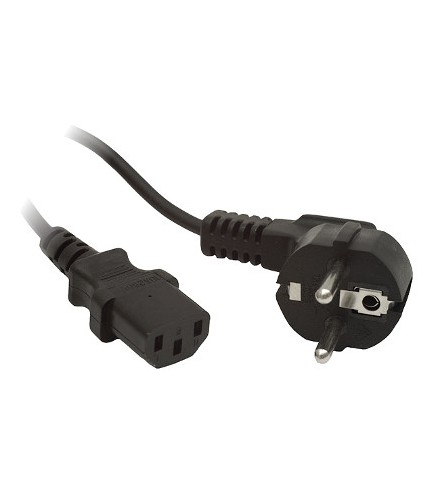 KABEL ZASILAJĄCY CEE 7/7 IEC 320 C13 1.8M WTYCZKA KĄTOWA Lanberg