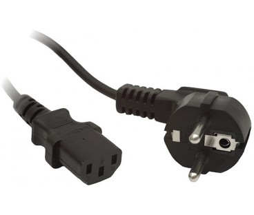 KABEL ZASILAJĄCY CEE 7/7 IEC 320 C13 1.8M WTYCZKA KĄTOWA Lanberg