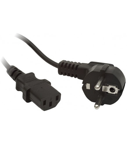 KABEL ZASILAJĄCY CEE 7/7 IEC 320 C13 1.8M WTYCZKA KĄTOWA Lanberg