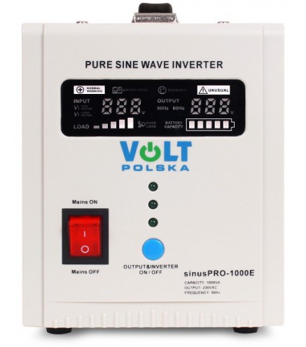 PRZETWORNICA VOLT POLSKA SINUSPRO-1000E 12V 700/1000W