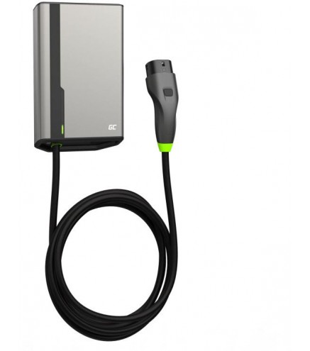 ŁADOWARKA EV Wallbox Green Cell HabuDen EVGC021B2275 22kW TYPE 2 7,5M GC App NFC BT Wi-Fi