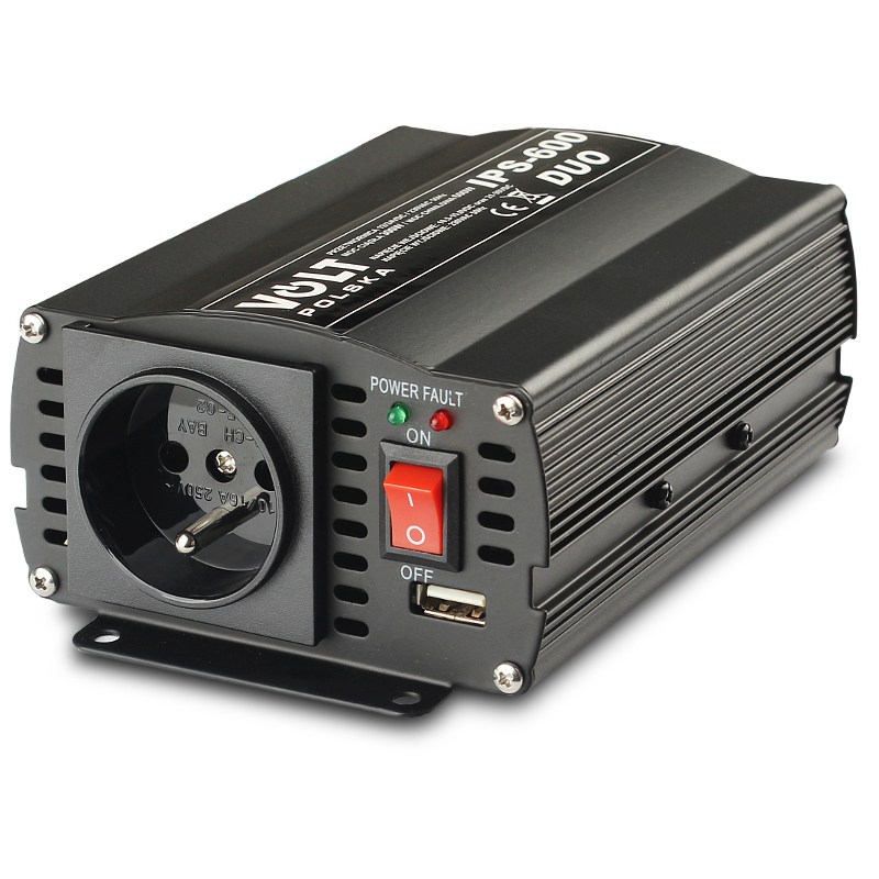 PRZETWORNICA VOLT POLSKA IPS-600 DUO 12V 24V/230V 300/600W
