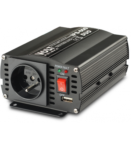 PRZETWORNICA VOLT POLSKA IPS-600 DUO 12V 24V/230V 300/600W