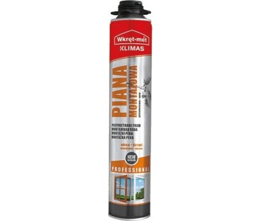 Piana montażowa pistoletowa PMPL PROFESSIONAL Wkręt-met Klimas 750ml