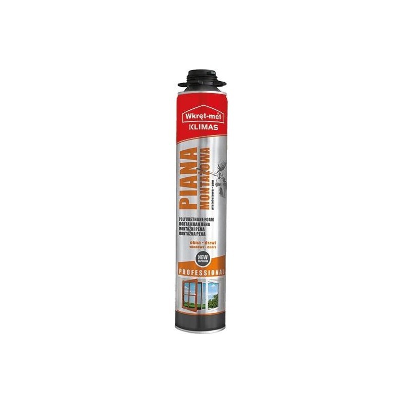 Piana montażowa pistoletowa PMPL PROFESSIONAL Wkręt-met Klimas 750ml