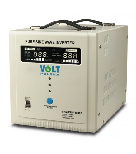 PRZETWORNICA VOLT POLSKA SINUSPRO-1500E 12V 1050/1500W