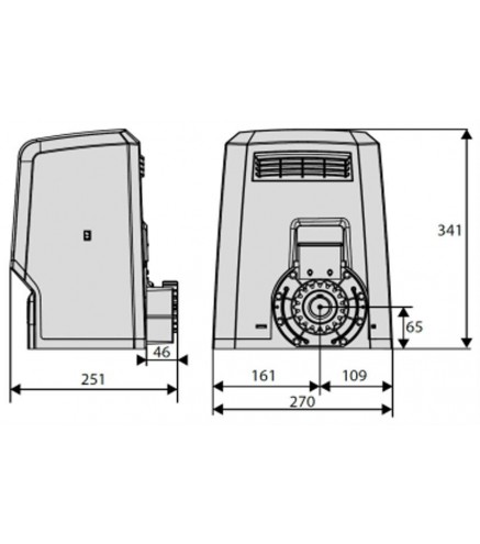 Napęd/siłownik BFT ARES ULTRA BT B1000 do 1000kg bram przesuwnych