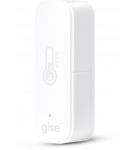 GISE Smart Czujnik temperatury i wilgotności Wi-Fi Biały | Tuya | GTHS-WF-01-W