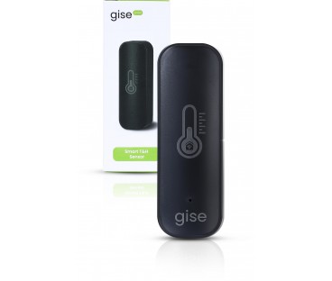 GISE Smart Czujnik temperatury i wilgotności Wi-Fi Czarny | Tuya | GTHS-WF-01-B