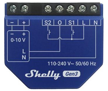 Shelly Dimmer 0/1-10V PM Gen3