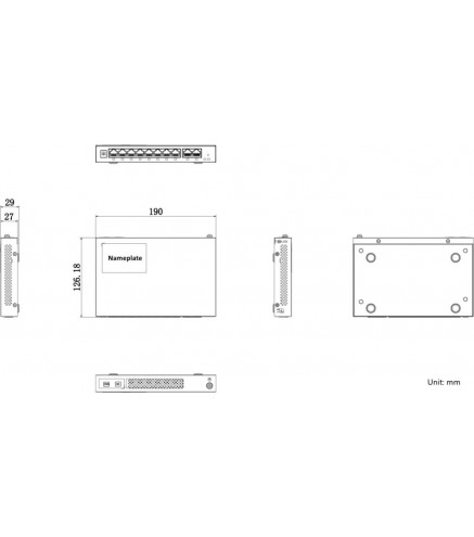 ROUTER POE AC HIKVISION DS-3WG105GP-SI(O-STD)