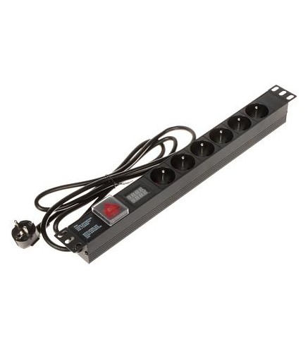 Listwa zasilająca 6 gniazd PD-6/R-VA