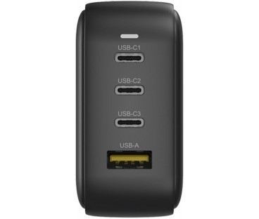 Ładowarka sieciowa Unitek GaN 4 porty, PD 100W QC3.0 czarna