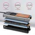 Radiator do dysków Axagon CLR-M2FAN M.2 SSD 13mm z wentylatorem