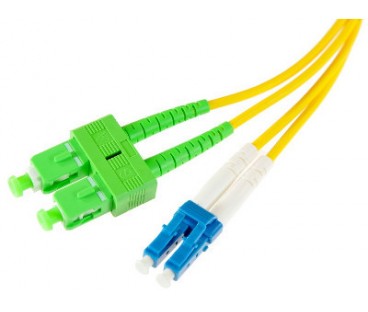 PATCHCORD ŚWIATŁOWODOWY SM 2M DUPLEX 9/125 SC/APC-LC/UPC