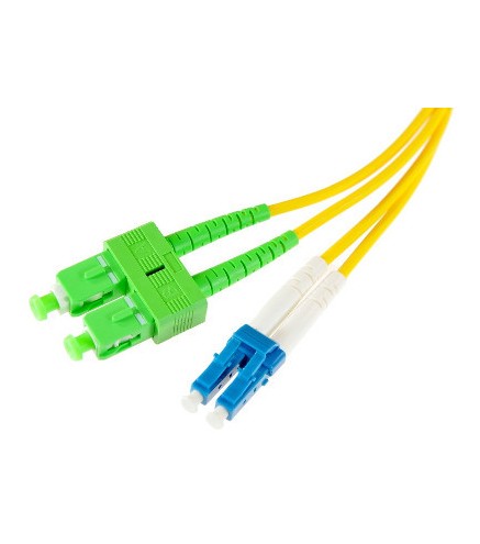 PATCHCORD ŚWIATŁOWODOWY SM 2M DUPLEX 9/125 SC/APC-LC/UPC
