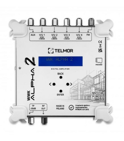 Wzmacniacz Telkom Telmor WWK ALPHA 2