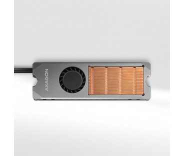 Radiator do dysków Axagon CLR-M2FAN M.2 SSD 13mm z wentylatorem