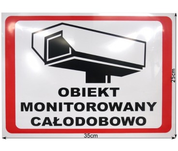 TABLICA OBIEKT MONITOROWANY 6586
