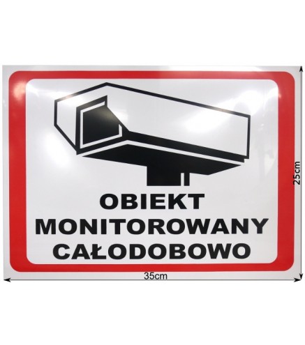 TABLICA OBIEKT MONITOROWANY 6586