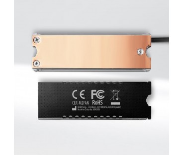 Radiator do dysków Axagon CLR-M2FAN M.2 SSD 13mm z wentylatorem