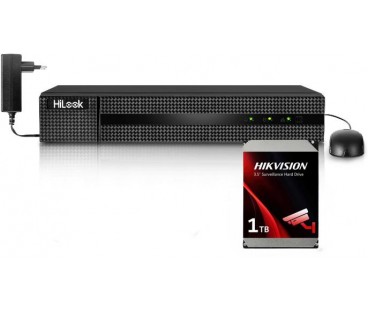 Rejestrator 5w1 Hilook 4 kanałowy 5MP DVR-4CH-5MP z dyskiem 1TB