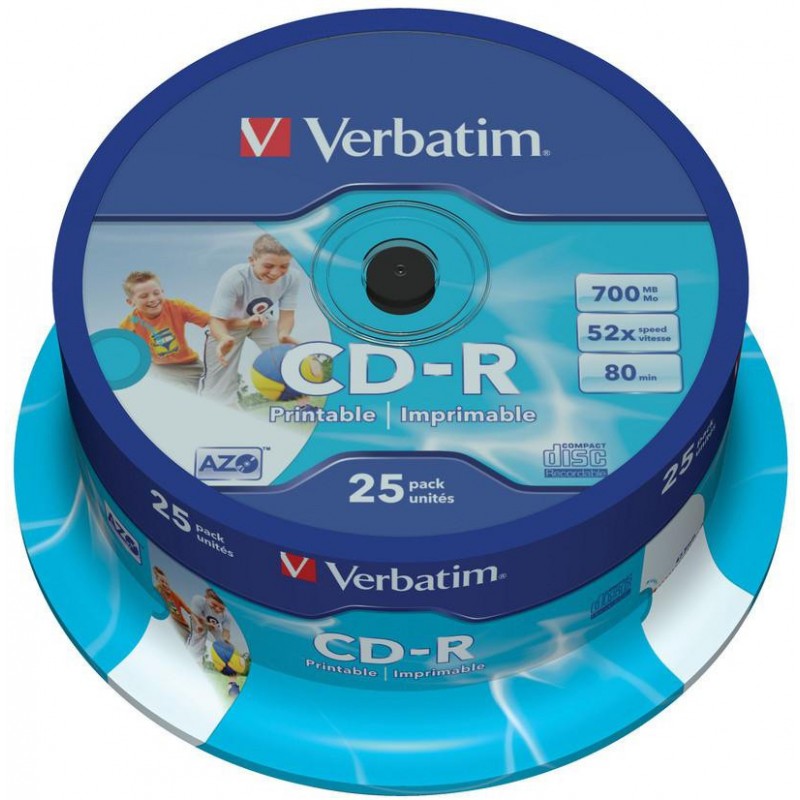 Płyta CD-R Verbatim Printable (25szt) Płyta CD-R Verbatim Printable (25szt)