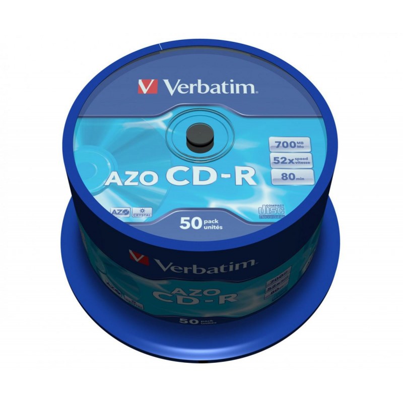 Płyta CD-R Verbatim Crystal AZO cake (50szt)