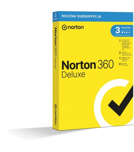 Norton 360 Deluxe BOX PL 3-urządzenia,12-miesięcy