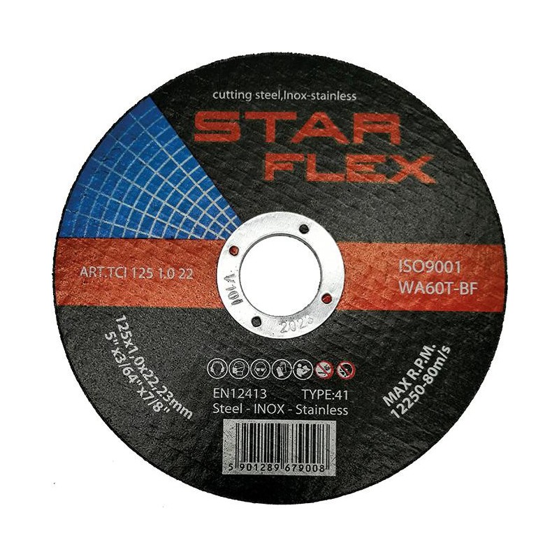 Tarcza tnąca Star Flex T41-125-1,0 WA60T-BF-INOX TCI1251022
