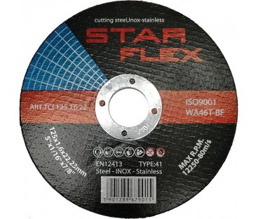 Tarcza tnąca Star Flex T41-125-1,6 WA46T-BF-INOX TCI1251622