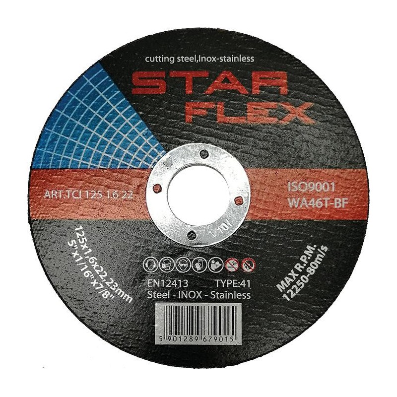Tarcza tnąca Star Flex T41-125-1,6 WA46T-BF-INOX TCI1251622