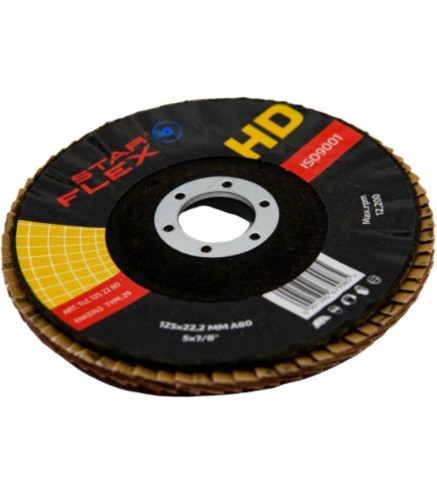 Tarcza listkowa ceramiczna Star Flex T29 SG INOX 125-22 gran 40 TLC1252240