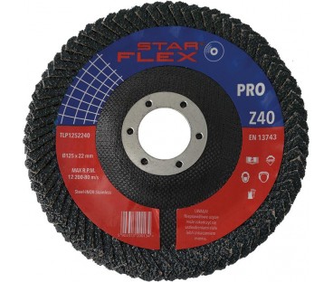 Tarcza listkowa pachwinowa Star Flex 125-22 gran 40 TLP1252240