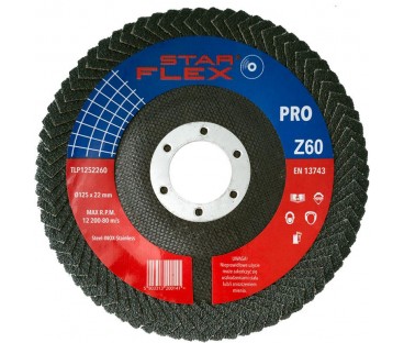 Tarcza listkowa pachwinowa Star Flex 125-22 gran 60 TLP1252260