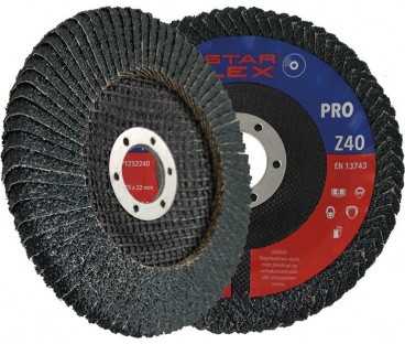 Tarcza listkowa pachwinowa Star Flex 125-22 gran 40 TLP1252240