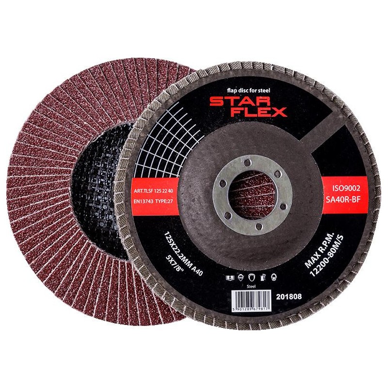 Tarcza listkowa Star Flex STAL T29 125-22 gran 40 TLS1252240