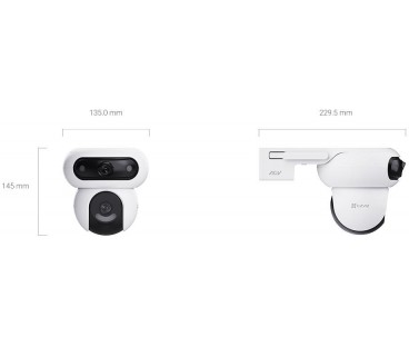 Kamera IP Ezviz HB90X Dual 4G Wi-Fi Kit 4MP+4MP z panelem solarnym 8W
