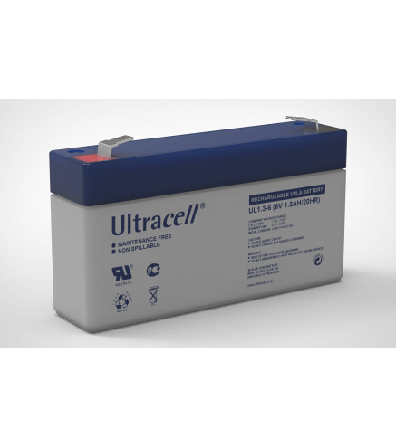 Akumulator AGM ULTRACELL UL 6V 1.3Ah