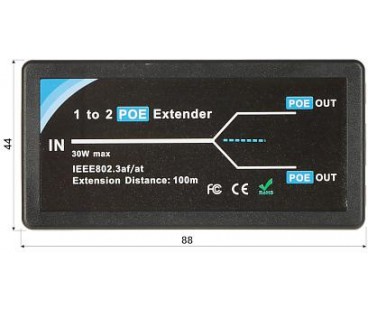 SWITCH POE / EXTENDER PFT1320 3-PORTOWY
