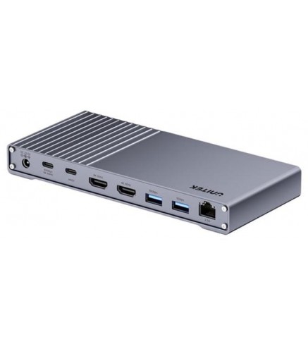 Unitek Potrójna stacja dokująca USB4 40Gb/s,zasilacz 120W