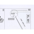 Zestaw SK Lineamatic, Portronic D 5000 (fotokomórki EL-301 + lampa LED SLK 24V + śrubki)