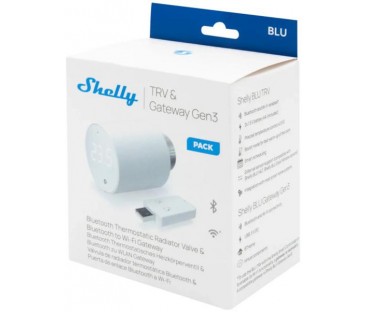 Shelly BLU TRV 2-pack 2 x BLU TRV + 1 x BLU Gateway Gen3