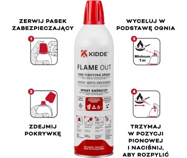 Spray gaśniczy KIDDE FlameOut 500 ml