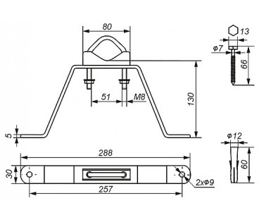 OBEJMA MUROWA OMM-50L13