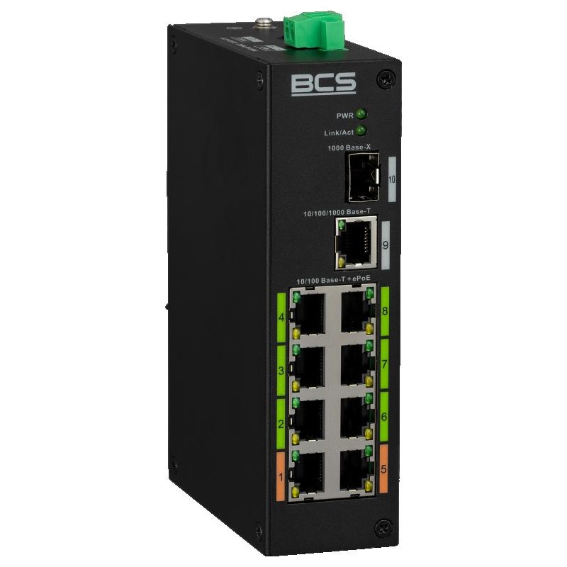 Switch PoE BCS LINE BCS-L-SP08E01G-1SFP(2)