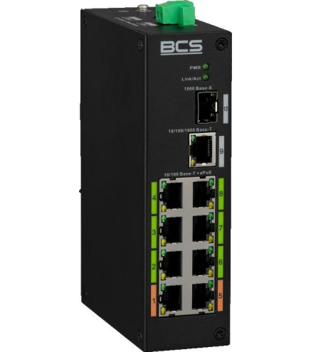 Switch PoE BCS LINE BCS-L-SP08E01G-1SFP(2)