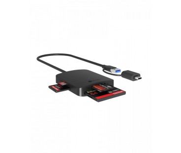 Czytnik Kart CF TF SD microSD IcyBox  Type-C+A, IB-CR302-CU3